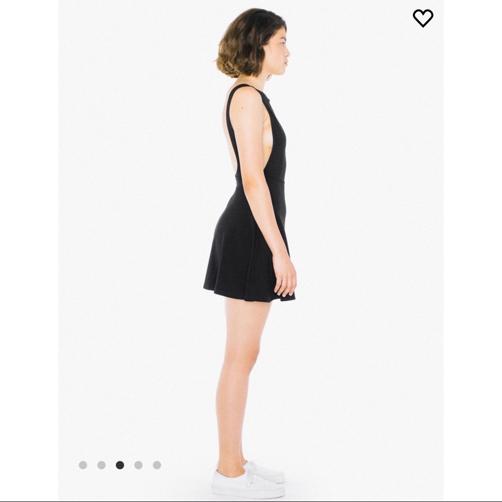 American Apparel Black Skater Dress - Picture 2 of 6